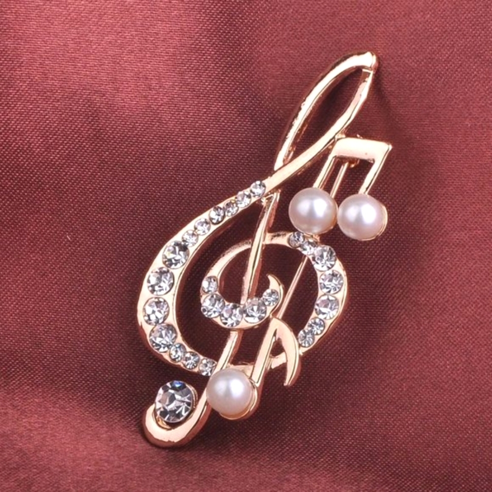 2 Music Theme Brooch Pins - Picture 9 of 15